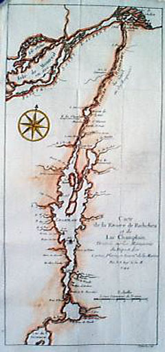 Carte de la Riviere de Richelieu et du Lac Champlain, Dressee sur les Manuscrits du Depost des Cartes, Plans, et Journ. De la Marine.