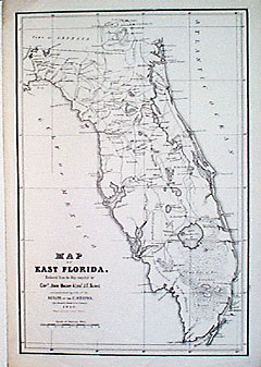 Map of East Florida