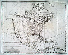 Carte de L'Amerique Septentrionale Pour servir a L'Histoire de la Nouvelle France
