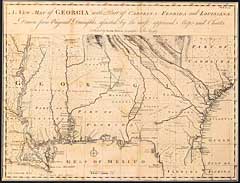 A New Map of Georgia with Part of Carolina, Florida and Louisiana
