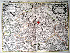 Nova Territorii Parisiensis Tabula Ad Usum Serenissimi Burgundiae Ducis