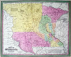 Map of Minnesota Territory