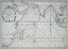 Carte De L'Ocean Oriental ou Mer des Indes