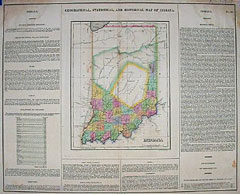 Geographical, Statistical, and Historical Map of Indiana