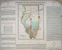 Geographical, Statistical, and Historical Map of Illinois