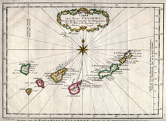 Carte des Isles Canaries