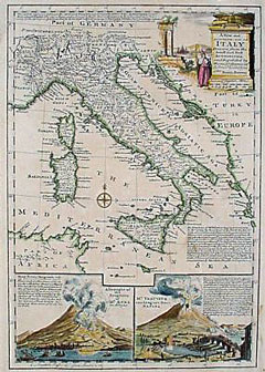 A New and Accurate Map of Italy Drawn from the Latest and Best Authorities, and Regulated by the most Approved Astronl. Observations
