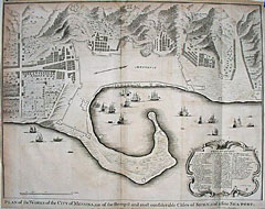Plan of the Works of the City of Messina, one of the ftrongeft and moft confiderable Cities of Sicily, and a fine Sea-Port