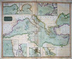 Chart of the Mediterranean Sea