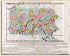 Geographical, Statistical and Historical Map of Pennsylvania