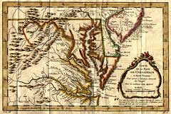 Carte De Chesapeack et Pays Voisins