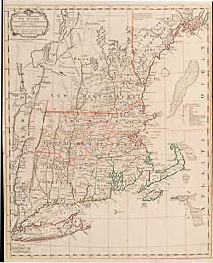 A Map of the Inhabited Part of New England, Containing the Provinces of Massachusetts Bay and New Hampshire, with the Colonies of Conecticut and Rhode Island, Divided into Counties and Townships