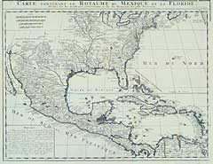 Carte Contenant Le Royaume du Mexique et La Foride