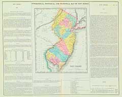 Geographical, Historical, and Statistical Map of New Jersey