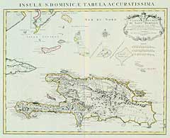 Carte de L'Isle de Saint Domingue