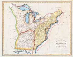 An Accurate Map of the United States of America According to the Treaty of Peace of 1783