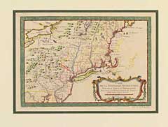 Carte de la Nouvelle Angleterre, Nouvelle Yorck, et Pensilvanie