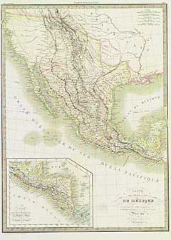 Carte des Etats-Unis Du Mexique