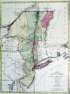 A Map of the Provinces of New-York and New Jersey, with Part of Pennsylvania and the Province of Quebec