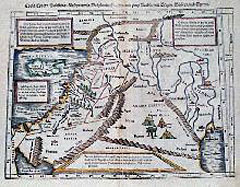 Syria Cypern Palestina Mesopotamia Babylonia Chaldea und zwey Arabia mit Bergen Wassern und Statten