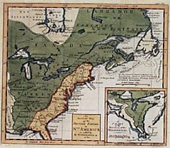 An Accurate Map of the British Empire in North America as settled by the Preliminaries in 1762
