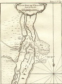 Plan Du Port De St. Augustine dans la Floride