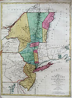A Map of the Provinces of New-York and New-Jersey, with part of Pennsylvania and the Province of Quebec