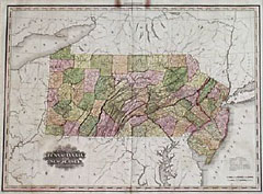 Map of Pennsylvania and New Jersey