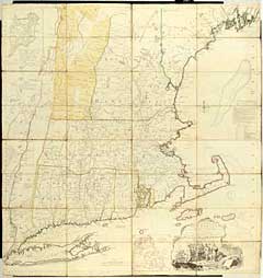 A Map of the Most Inhabited part of New England containing the Provinces of Massachusetts Bay and New Hampshire with the Colonies of Connecticut and Rhode Island Divided into Counties and Townships