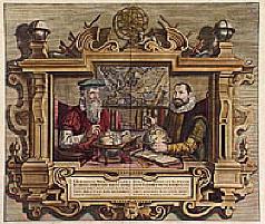 Portrait of Gerard Mercator and Jodocus Hondius.