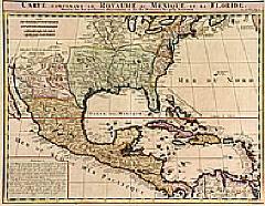 Carte contenant le Royaume du Mexique et la Floride