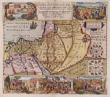 Tabula Geographica, in qua Iisraelitarum, ab Aegypto..