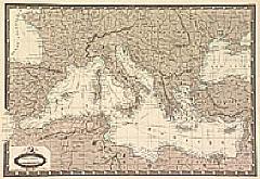 Carte Generale du bassin de La Mer Mediterranee.
