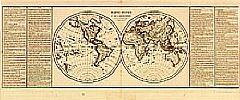Mappe-Monde en deux hemisphere.