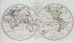 Mappe-Monde ou Carte Generale Du Globe Terrestre
